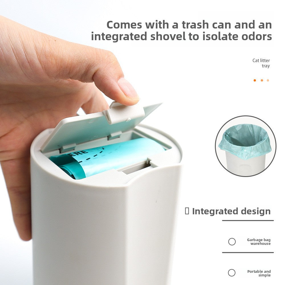 Detachable Cat Litter Scoop with Integrated Waste Container