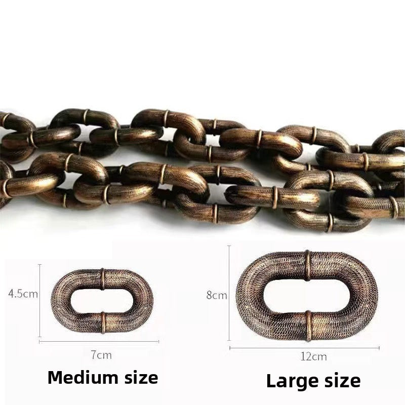 Chain-look plastic dog lead prop, ideal for photos and costume fun