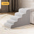 Three-step pet stairs for small dogs and cats, product detail photo