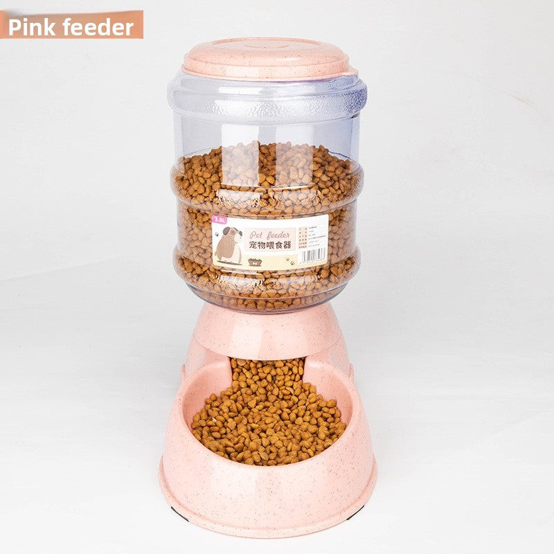 Gravity Pet Food Feeder and Water Dispenser for Cats and Dogs, Non-Electric, Four Colours