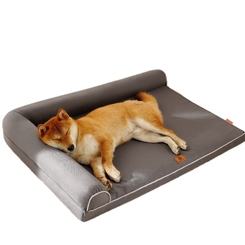 Four-Season Dog Kennel Bed with Waterproof Removable Base