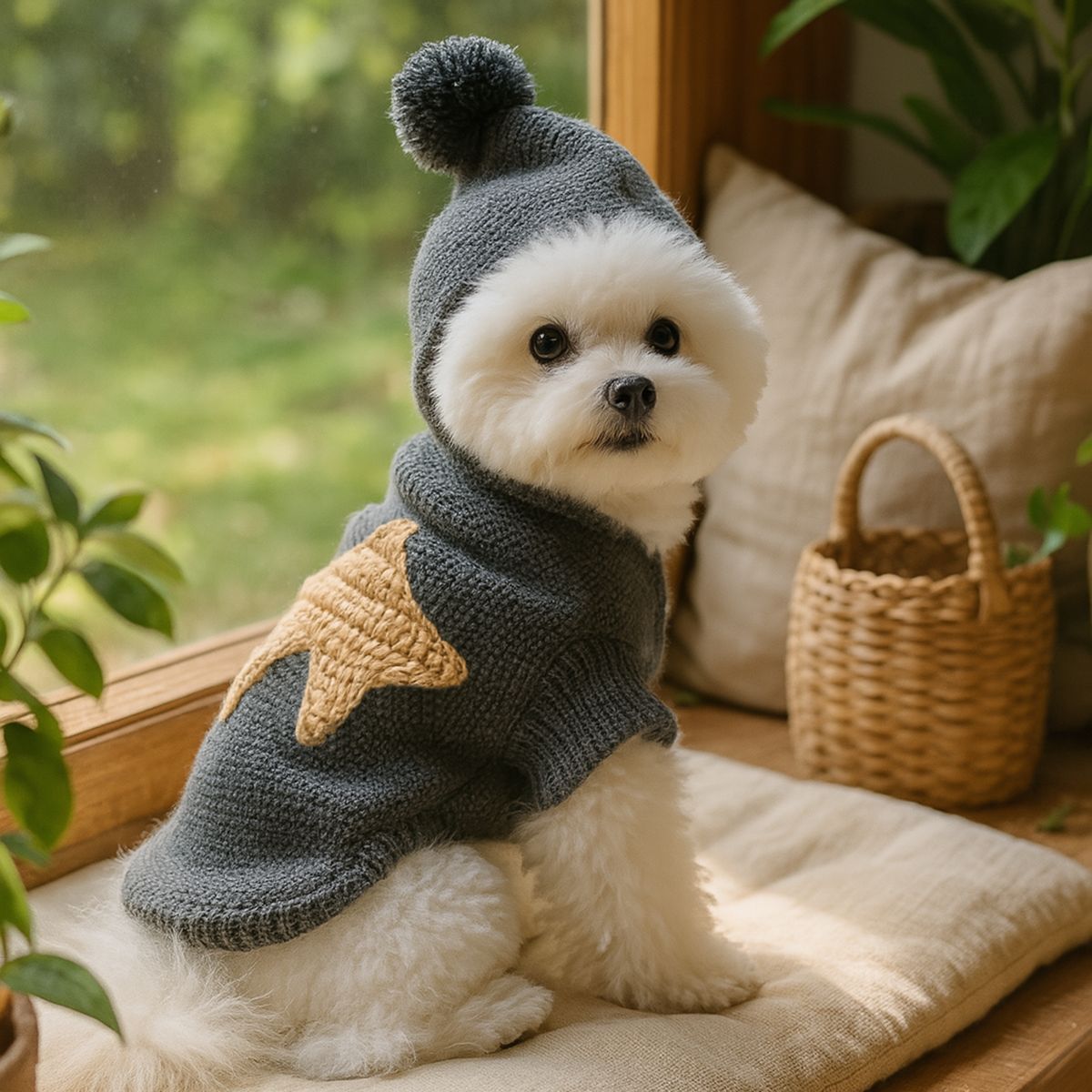 Wool knit jumper for dogs and cats, available in 19 styles, image 1