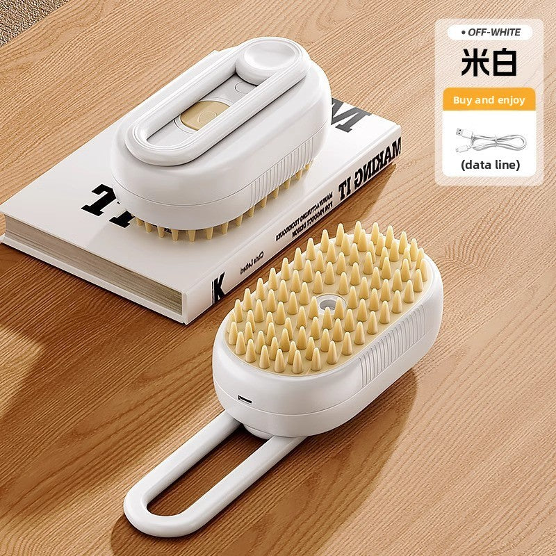 Steam Spray Massage Comb with Soft Bristles for Cats and Dogs