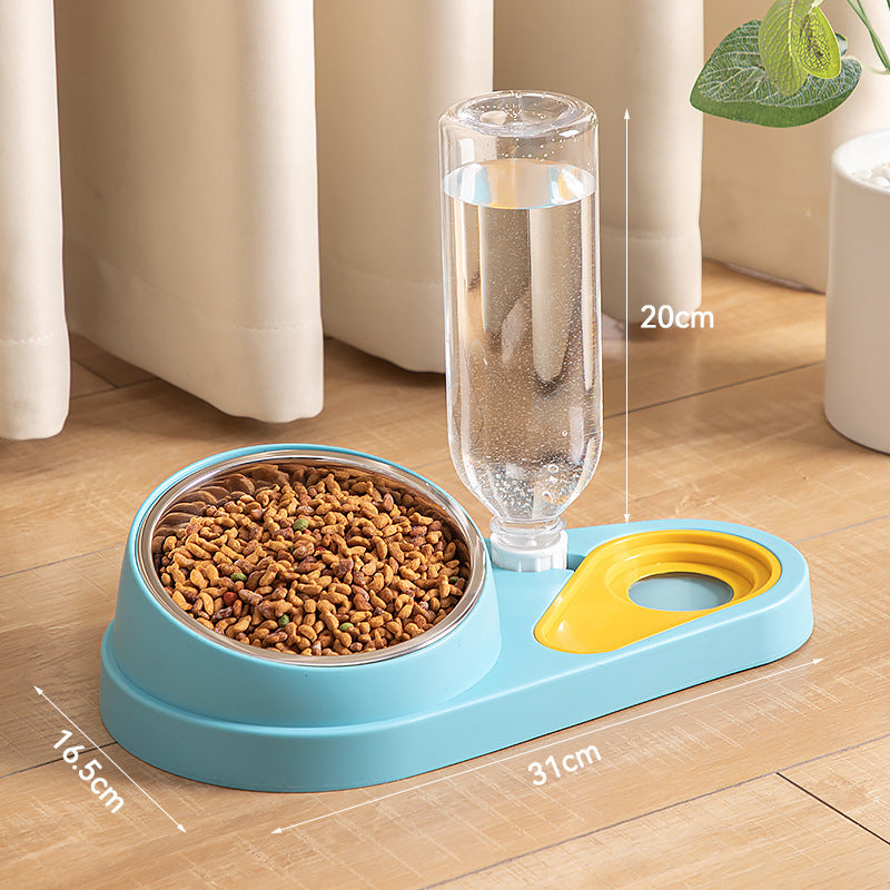 Automatic Pet Water Fountain with Removable Bowl and Anti-Knock Base for Cats and Dogs