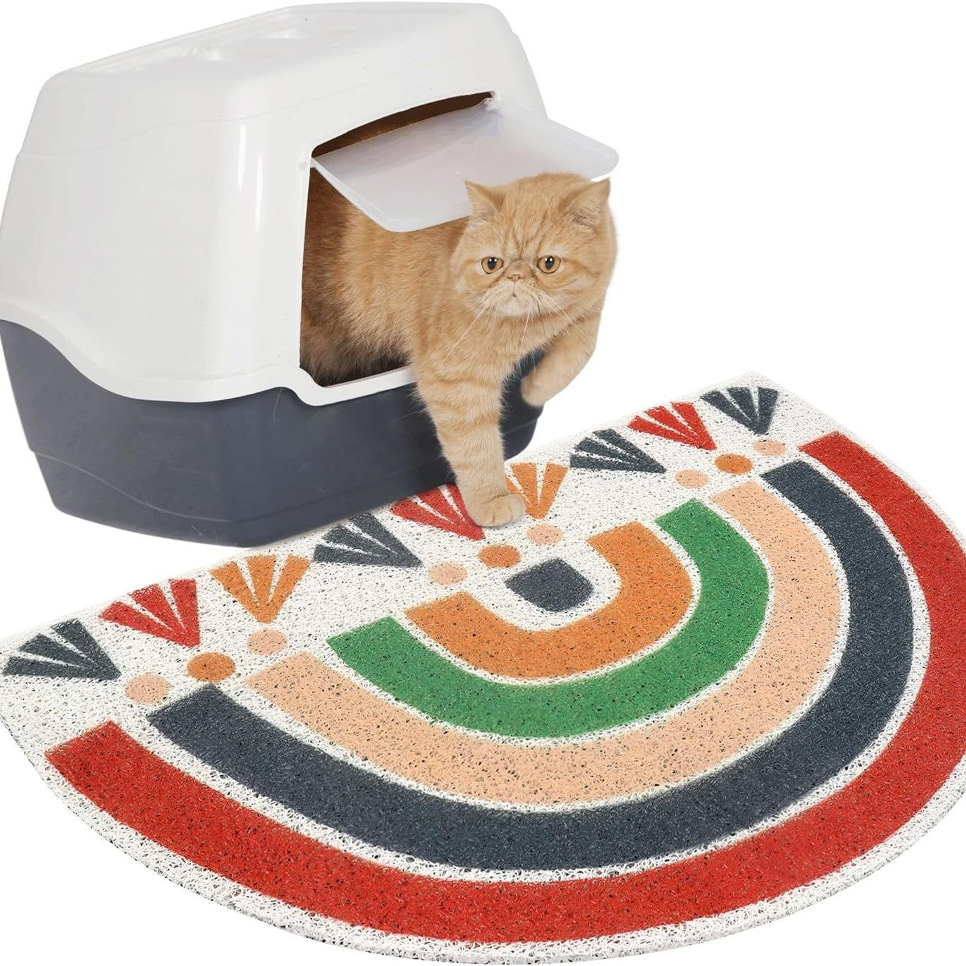 Coil Loop Cat Litter Trapping Mat, Washable Polyester Fibre