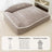 Plush Bolster Sofa Bed for Dogs and Cats, Washable Thermal Nest