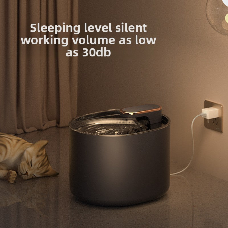 2L USB Pet Water Fountain with Multi-Layer Filter and Quiet Pump for Cats and Dogs