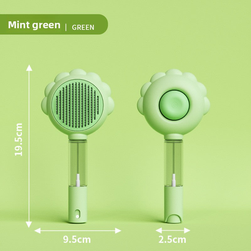 Mist Spray Needle Comb for Cats and Dogs, Gentle Detangling