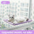 Foldable window cat hammock with suction cups in Purple