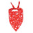Reversible heart print dog bandana, available in 6 styles, size Large, image 10
