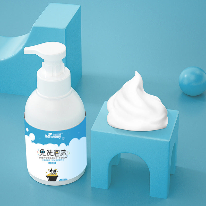 Wash-Free Pet Shower Foam 400ml, Deodorising Dry Bath Cleanser