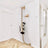 Floor-to-ceiling cat climbing pole with rope in Wood and Rope with Jump Platform, size 1.5m