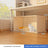 Indoor plastic cat cage with litter area and cat bed, view 6