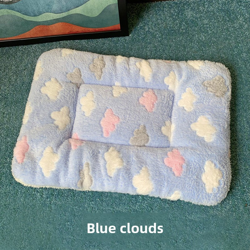 Plush flannel pet blanket mat with cute print, photo 20 of 55