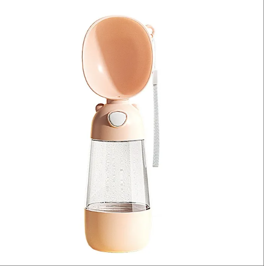 Leak-Proof Dog Water Bottle with Food Container for Walks