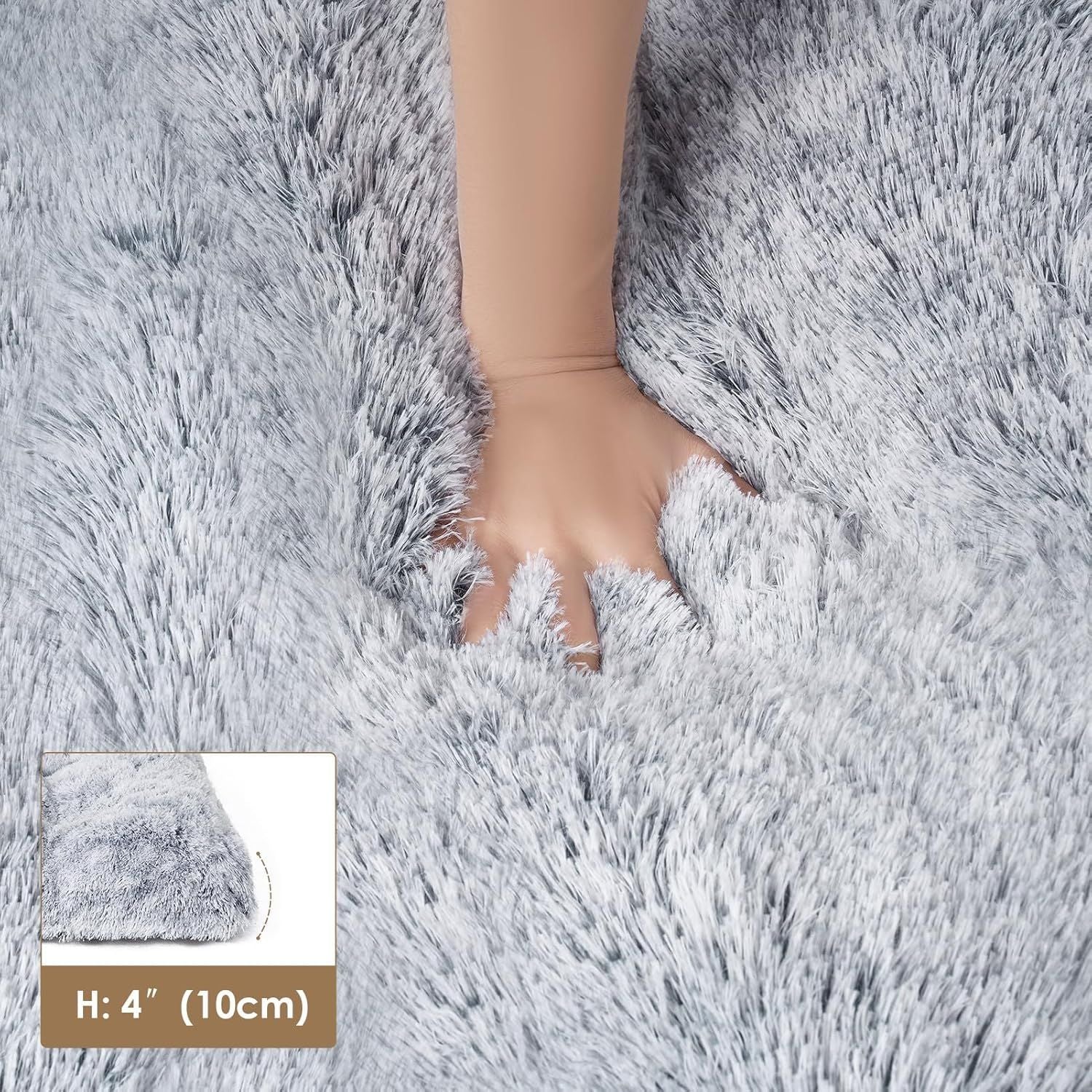 Plush faux fur pet mat with waterproof base, photo 2 of 47