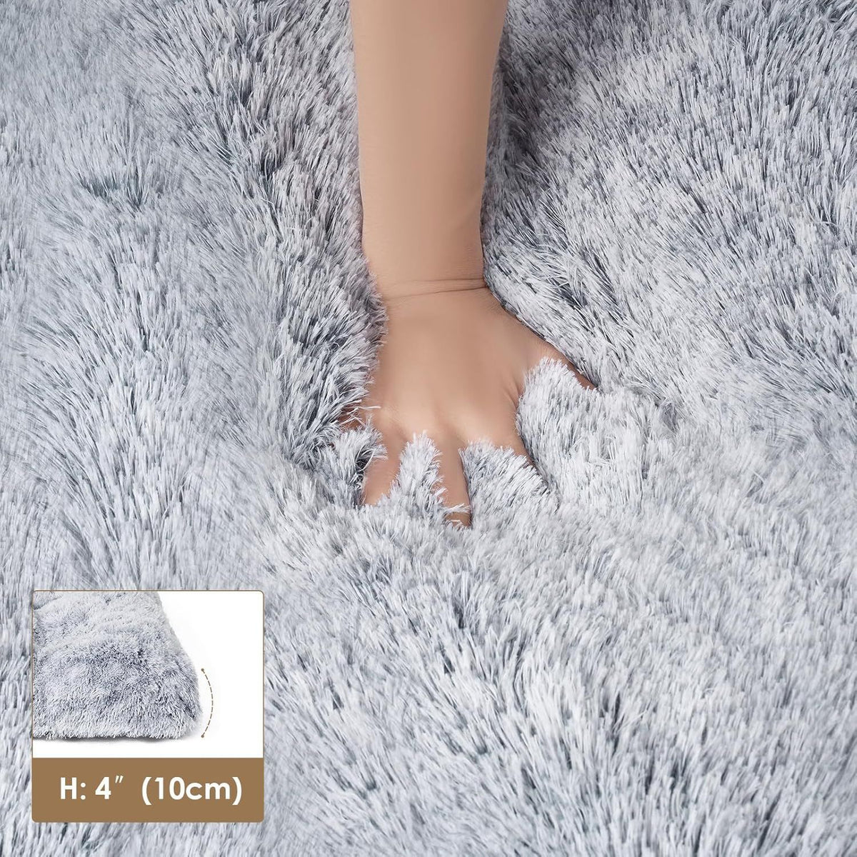Plush faux fur pet mat with waterproof base, photo 2 of 47