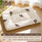 Thick plush pet sleeping mat with brown bear print, view 35