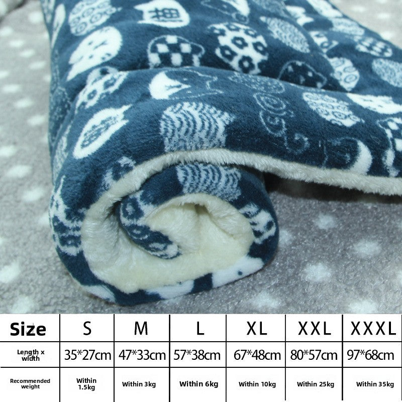 Thick soft pet blanket mat for dogs and cats, printed design, view 55 of 95