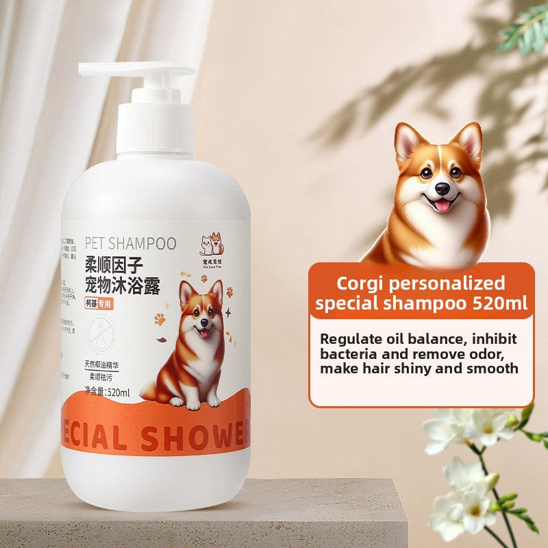 Deodorising Soothing Pet Shampoo for Dogs and Cats, 520ml