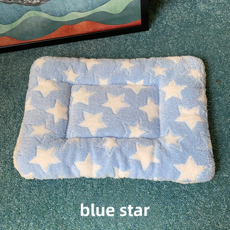 Plush flannel pet blanket mat with cute print, photo 36 of 55