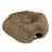 Grey donut tunnel plush cat bed with hanging ball, view 9