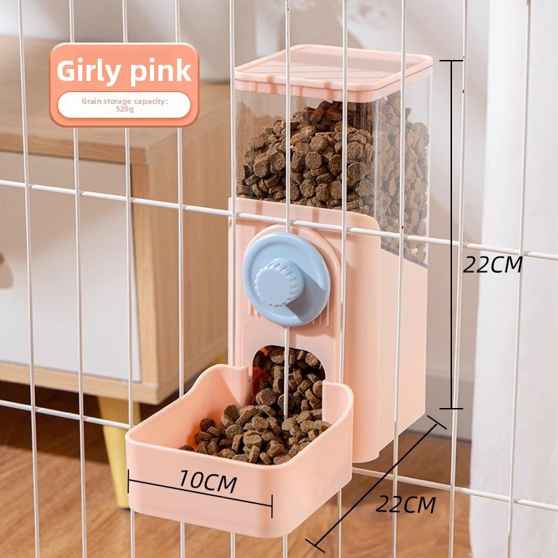 Hanging Automatic Small Pet Water Bottle and Feeder Combo for Rabbits and Hamsters