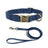 Retro PU leather dog collar and lead, available from Pet Royale UK