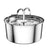 3.2L Stainless Steel Pet Water Fountain with Triple Filtration and Detachable Design