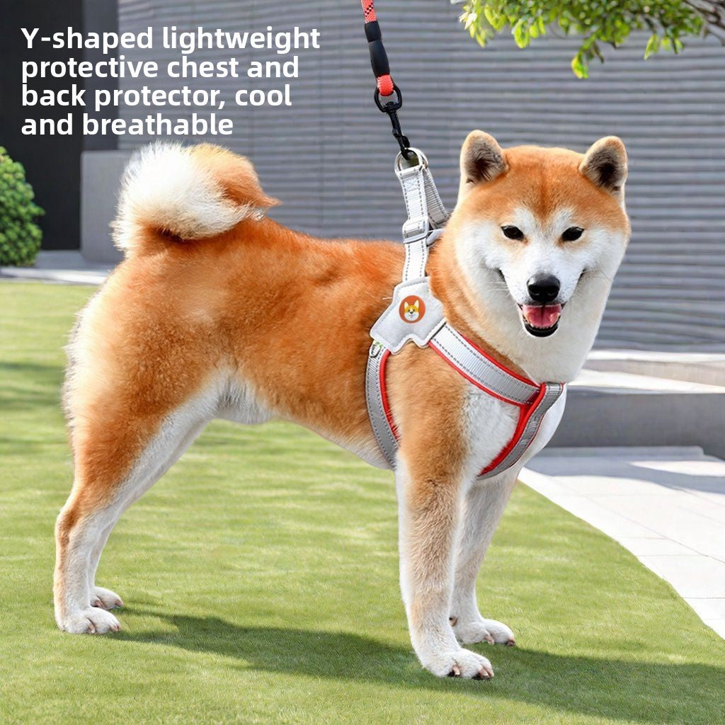 Reflective vest dog harness, main product photo from Pet Royale UK