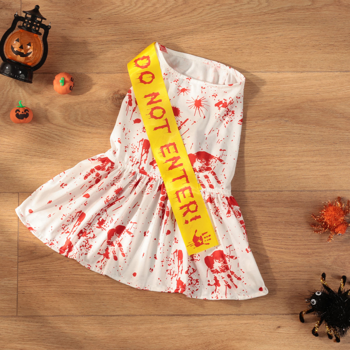 Four leg suit and skirt styles of a spooky pet costume