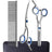 Stainless steel pet grooming scissors set with comb, photo 16 of 30