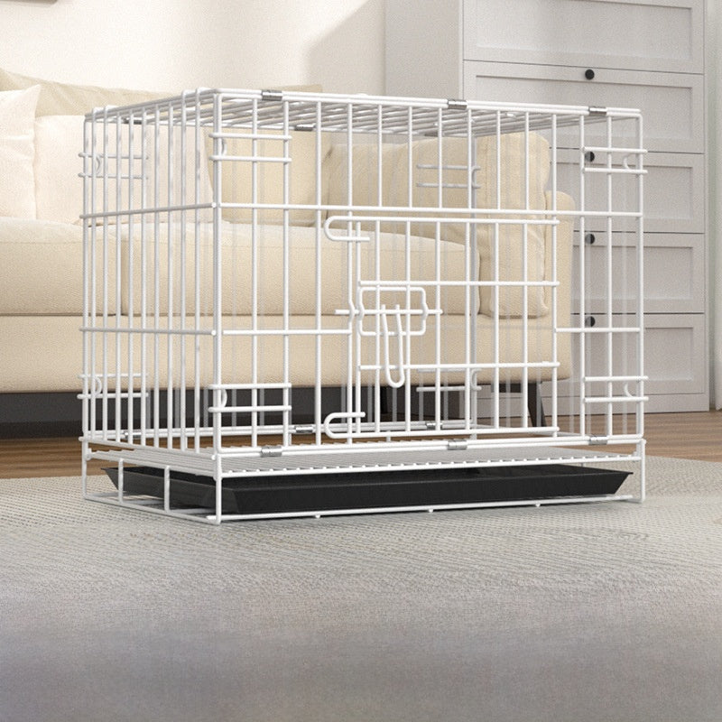 Foldable iron pet crate for small dogs, detail photo 37