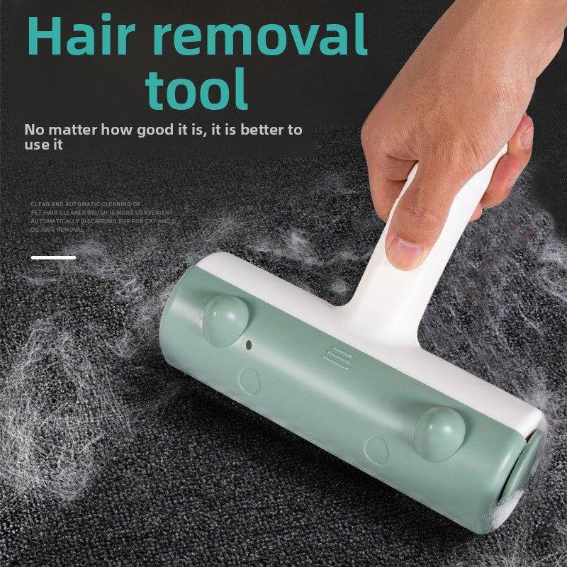 Automatic Pet Hair Remover Roller for Clothes and Sofas, Two-Way Lightweight PP Design