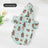 Waterproof dog raincoat with cartoon print in Flower, material detail