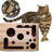 Solid wood cat maze puzzle toy with balls, main product photo