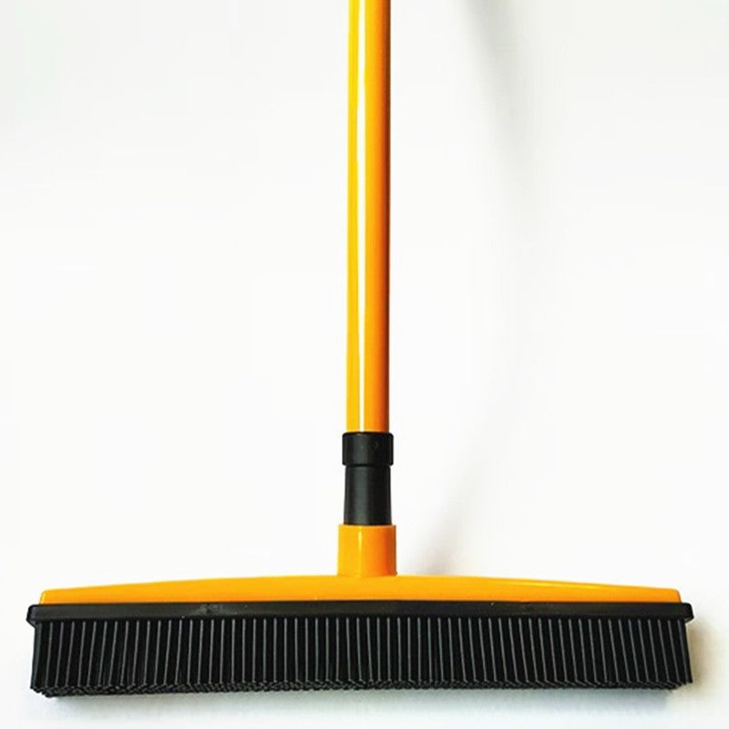 Pet Hair Removal Rubber Broom in Durable TPR for Carpets, Floors and Windows