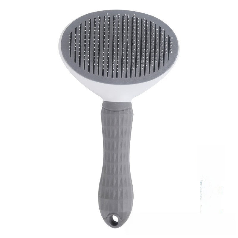 Self-Cleaning Fine-Tooth Dematting Comb for Dogs and Cats