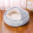 Winter Semi-Enclosed Cat Bed, 2-in-1 Warm Cave and Cushion