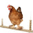 Natural wood bird and chicken swing and perch, detail photo 4