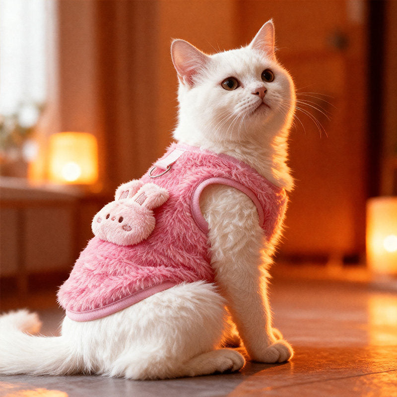 Double sided fleece cat vest, available in 16 styles, image 3