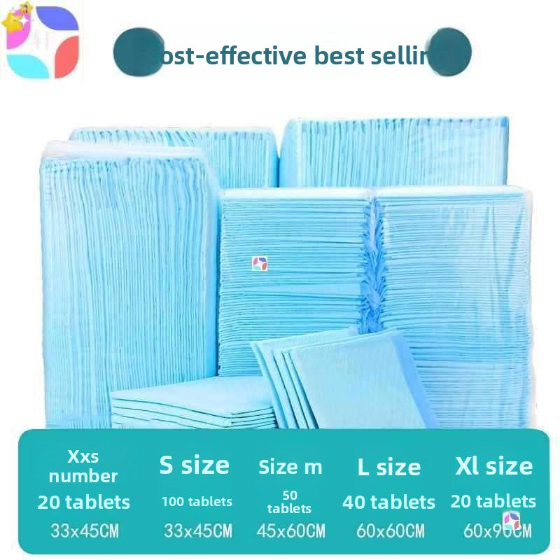 Waterproof absorbent dog pee pad in sky blue