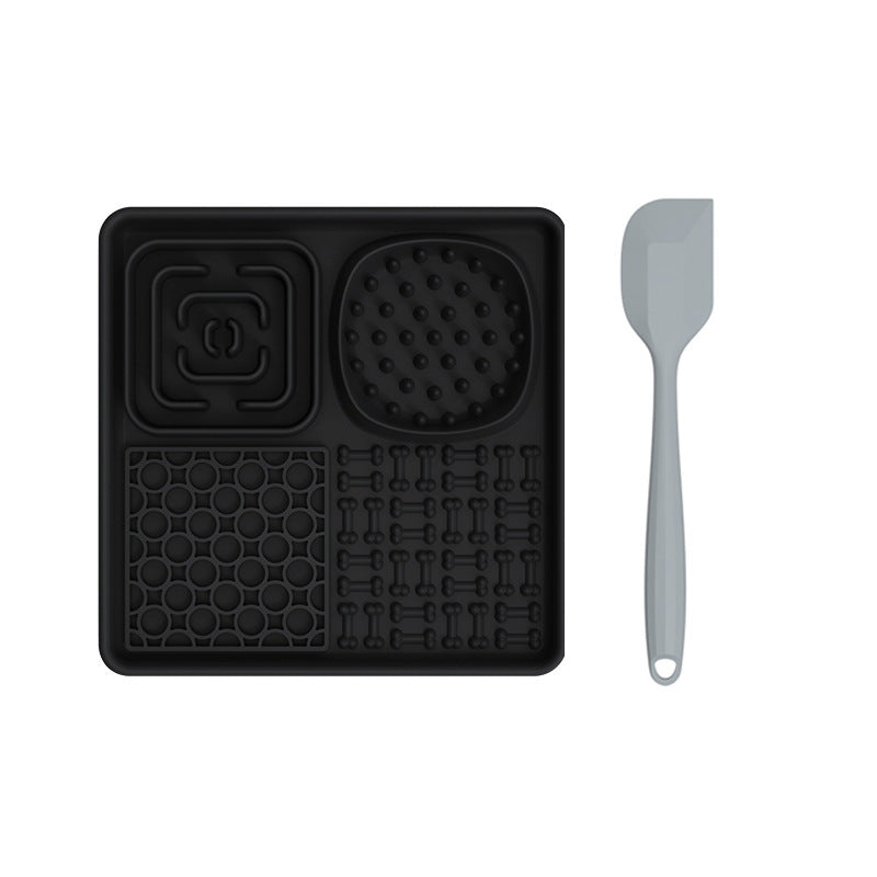 Dog Lick Mat Slow Feeder with Suction Cups and Scraper