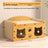Two tier cardboard cat house with scratching board and play balls, view 9 of 14