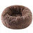 Avocado green round plush pet bed with thick padding, view 5