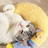 Soft velvet moon shaped sleeping pillow for pets, product image 2