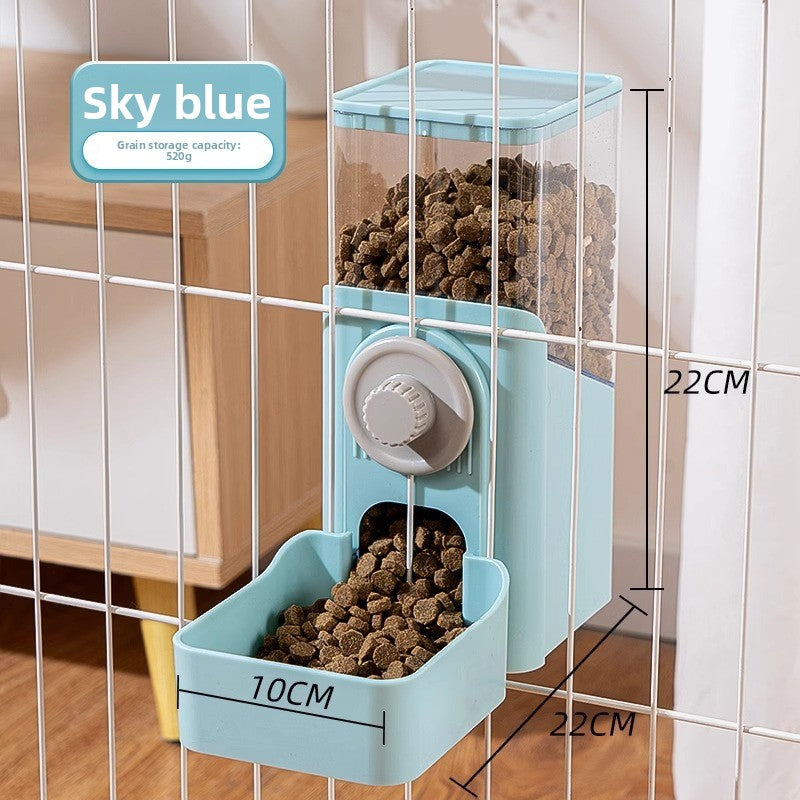 Hanging Automatic Small Pet Water Bottle and Feeder Combo for Rabbits and Hamsters