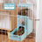 Hanging Automatic Small Pet Water Bottle and Feeder Combo for Rabbits and Hamsters
