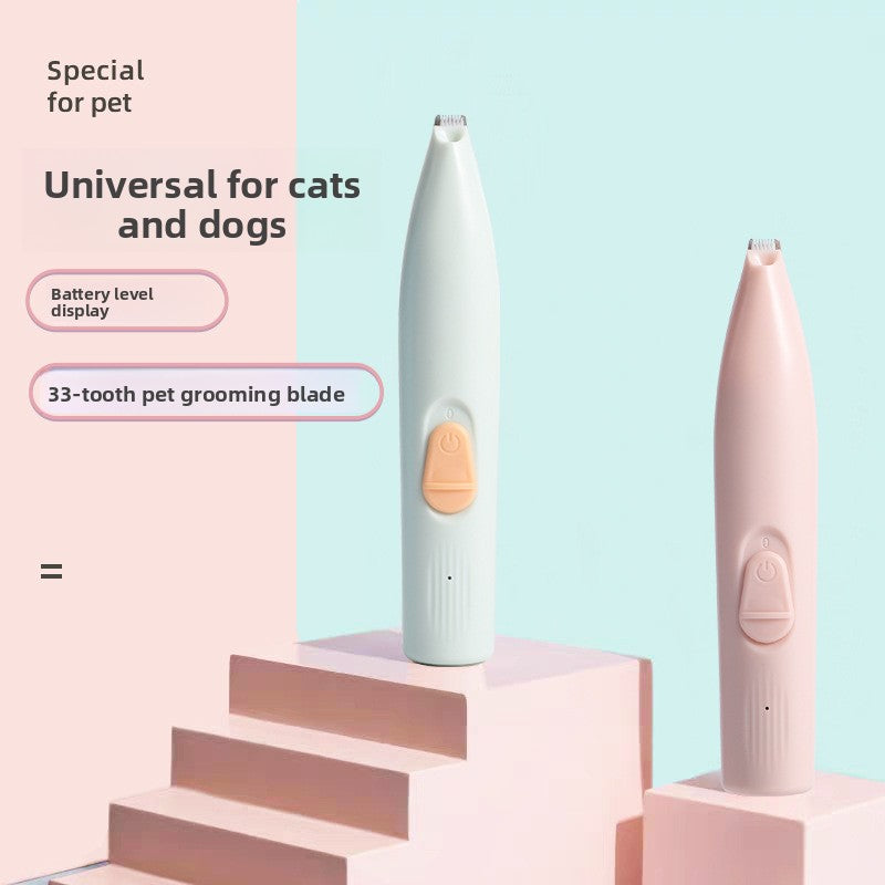 Pen Style LED Paw Hair Trimmer for Dogs and Cats, USB Rechargeable