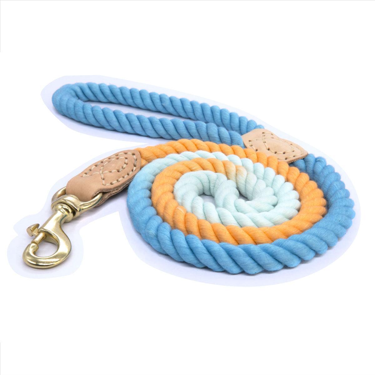 Braided cotton dog lead, main product photo from Pet Royale UK